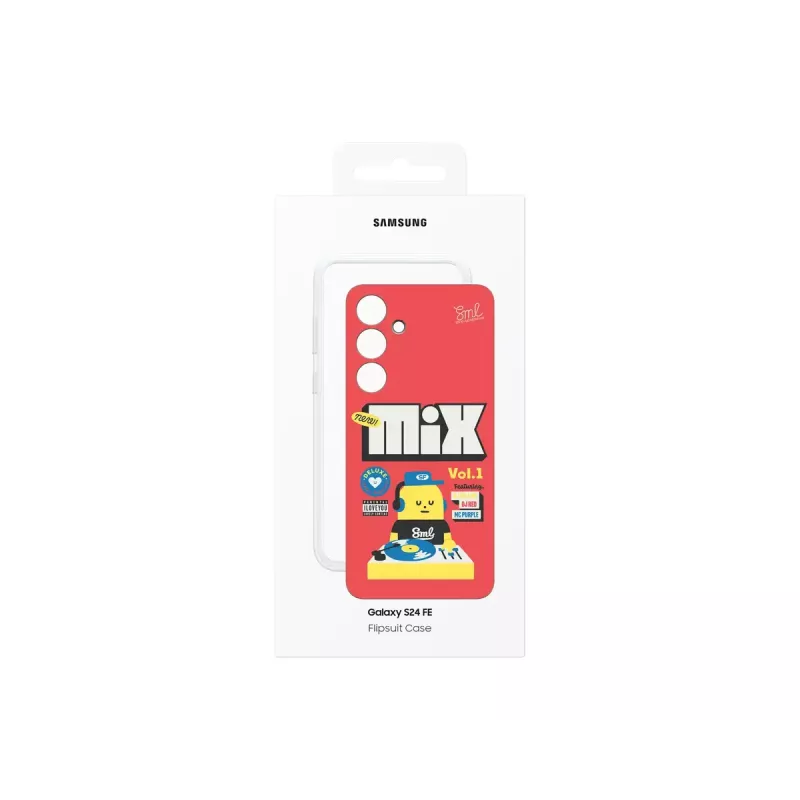 Cover Samsung Sticky Monster Lab Flipsuit Case für S24 FE Rot