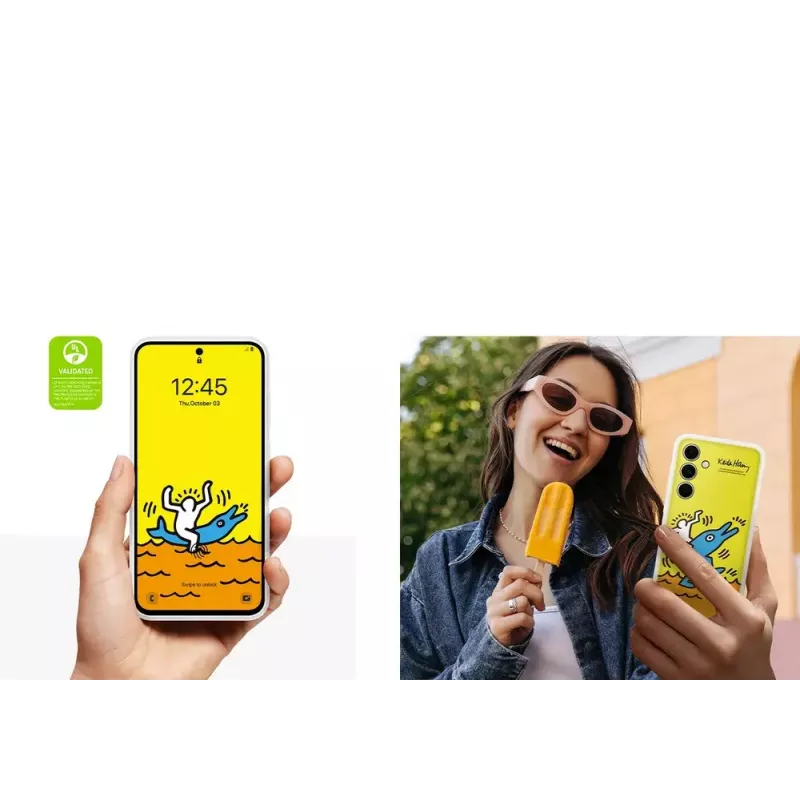 Cover Samsung Sticky Monster Lab Flipsuit Case für S24 FE Rot