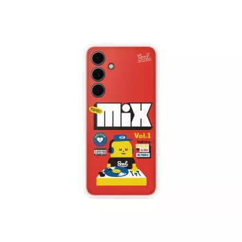 Cover Samsung Sticky Monster Lab Flipsuit Case für S24 FE Rot