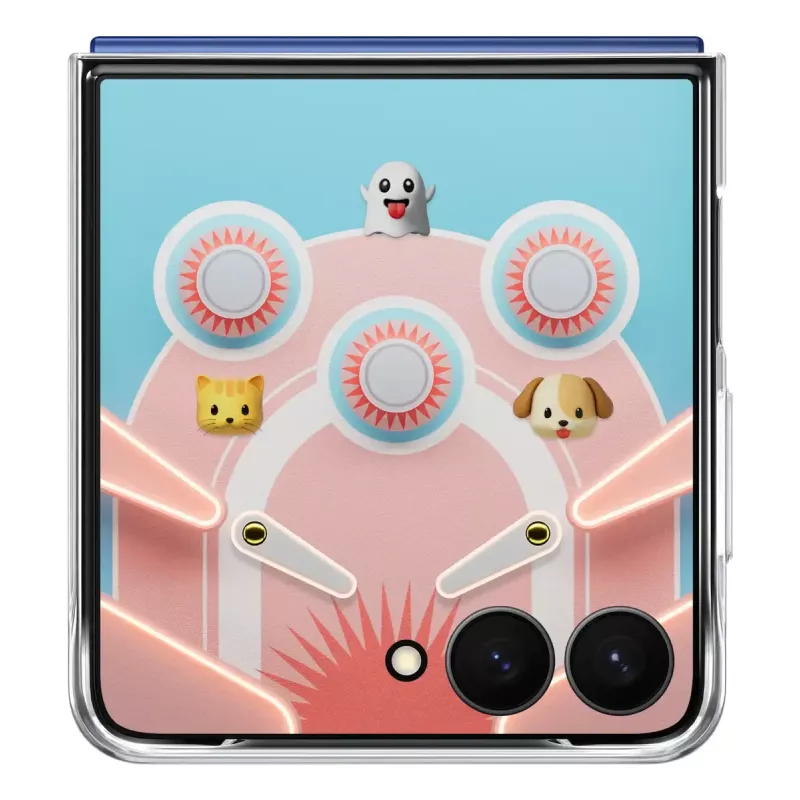 Cover Samsung Galaxy Z Flip7 Transparent Monochromatisch