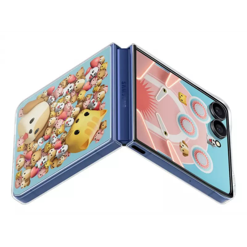Cover Samsung Galaxy Z Flip7 Transparent Monochromatisch