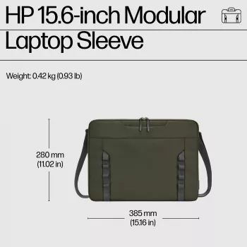 HP 15.6-Zoll modulare Laptoptasche, Sleeve, 39,6 cm (15,6 Zoll), 420 g