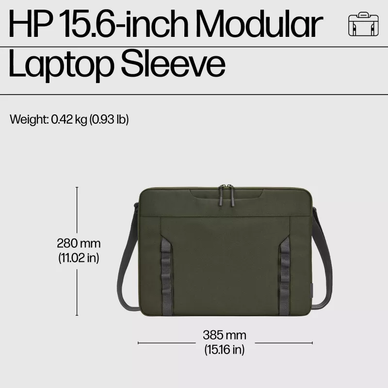 HP 15.6-Zoll modulare Laptoptasche, Sleeve, 39,6 cm (15,6 Zoll), 420 g