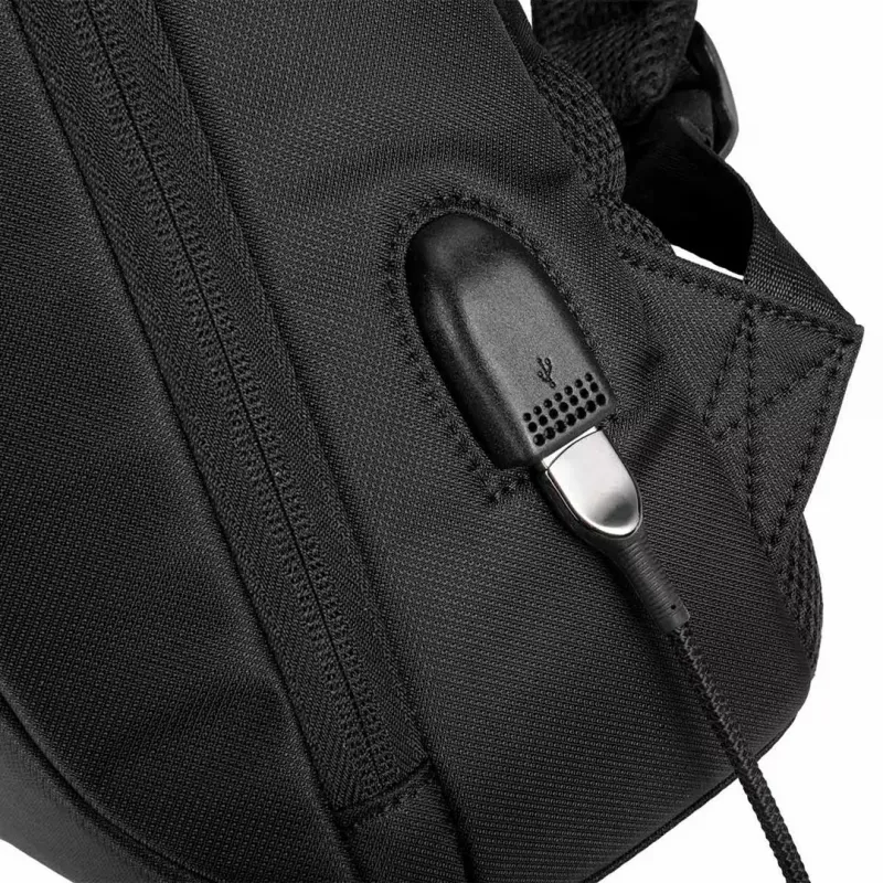 Laptoptasche MODECOM Active 15 PLE‑MC‑ACTIVE‑15 für 15,6-Zoll-Laptops, 8GB RAM (Etikett) — Öko-Leder, schwarz, Reißverschluss, USB-Anschluss