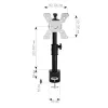 Monitorhalterung Techly ICA-LCD-500BK 76,2 cm (30 Zoll) Tisch Schwarz