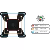 Monitorhalterung Techly ICA-LCD-500BK 76,2 cm (30 Zoll) Tisch Schwarz