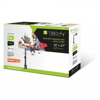 Techy 13-27 Zoll Tischständer für Monitor Mittelarm neigbar ICA-LCD 501BK