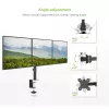 Techly 13-24 Zoll Tischständer für 3 Monitore mit Klemme ICA-LCD 482-T