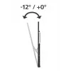 TV-Wandhalterung Hama 00220818 Schwarz 75 kg 100 Zoll 46 Zoll 2,54 m