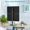 Techly ICA-LCD 2520V Monitorhalterung / Standfuß 68.6 cm (27 Zoll) Schreibtisch Schwarz