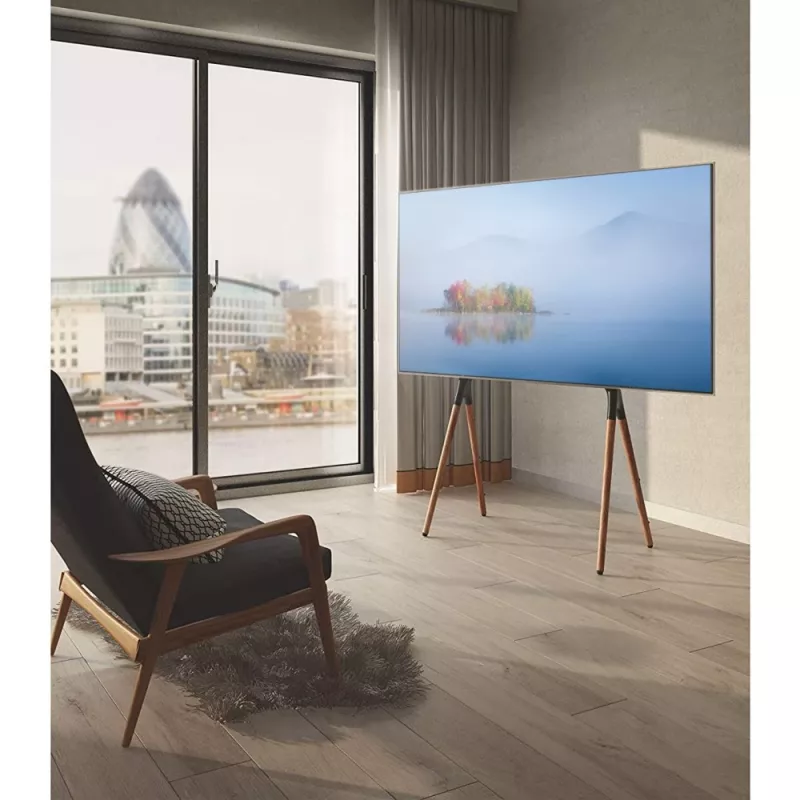 Techly Bodenständer für LCD/LED/Plasma TV 49-70 Zoll Stativ-Stil