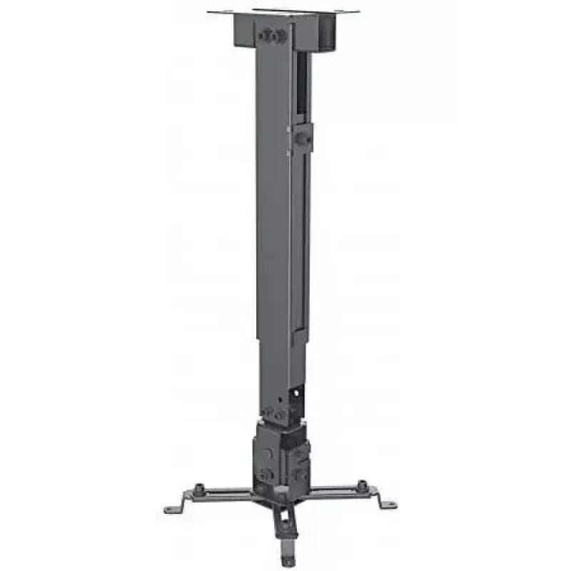 Manhattan Projektorhalterung, Decke oder Wand, neig- und schwenkbar, Höhenbereich: 43-65 cm, max. 20 kg, Schwarz, lebenslange Garantie
