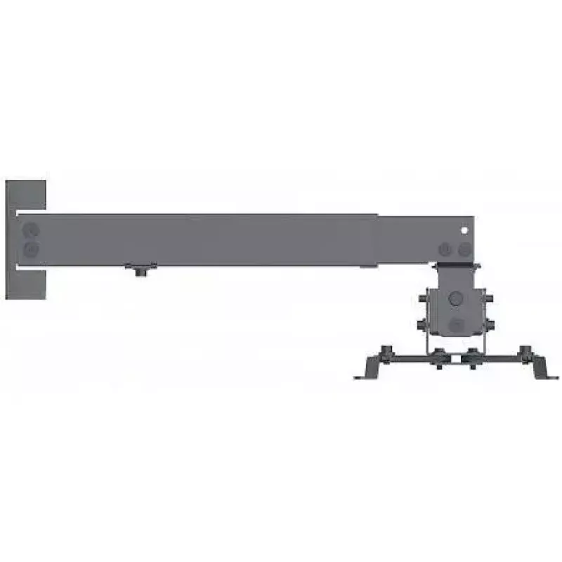 Manhattan Projektorhalterung, Decke oder Wand, neig- und schwenkbar, Höhenbereich: 43-65 cm, max. 20 kg, Schwarz, lebenslange Garantie