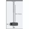 Techly Projektor-Deckenhalterung Verlängerung 60–102 cm Silber ICA-PM 102XL
