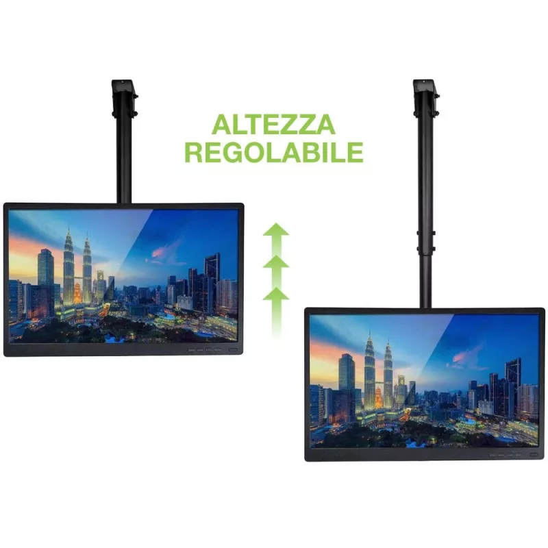 Techly 37-70 Teleskop-Deckenhalterung Universal LED TV LCD-Halterung ICA-CPLB 946S