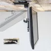 Techly Faltbare einziehbare Deckenhalterung für TV LED/LCD 17 Zoll–37 Zoll Schwarz