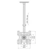 TV-Halterung Techly ICACPLB906 94 cm (37 Zoll) Schwarz