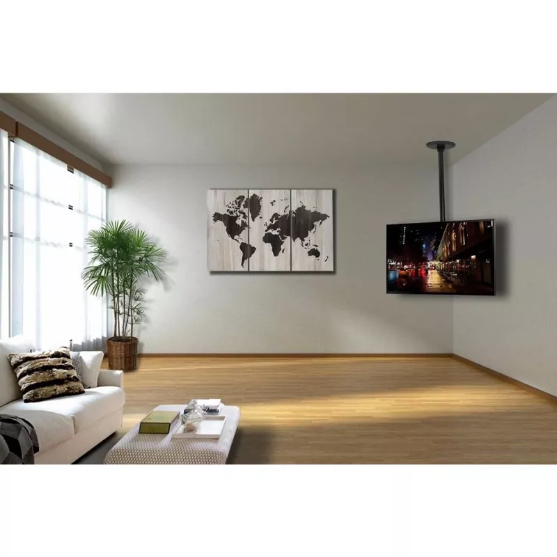 TV-Halterung Techly ICACPLB906 94 cm (37 Zoll) Schwarz
