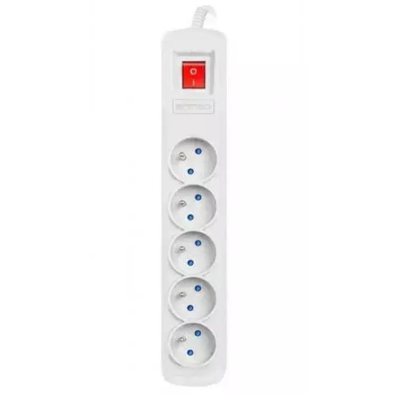 Steckdosenleiste ARMAC ARC 5 — 5 Steckdosen, 3 m Kabel, grau