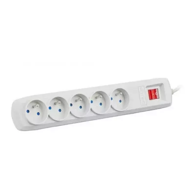 Steckdosenleiste ARMAC ARC 5 — 5 Steckdosen, 3 m Kabel, grau