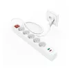 Hama 44133758 Stromverlängerung 1,4 m 5 AC-Steckdosen Innenbereich Weiß