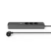 Hama 00223192 Verlängerungskabel 1,4 m 3 AC-Steckdose(n) Innenbereich Schwarz, Grau