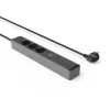 Hama 00223192 Verlängerungskabel 1,4 m 3 AC-Steckdose(n) Innenbereich Schwarz, Grau