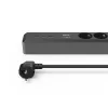 Hama 00223192 Verlängerungskabel 1,4 m 3 AC-Steckdose(n) Innenbereich Schwarz, Grau