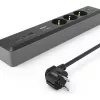 Hama 00223192 Verlängerungskabel 1,4 m 3 AC-Steckdose(n) Innenbereich Schwarz, Grau