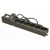 Überspannungsschutz lestar LX 610 G-A – 6 AC-Ausgänge, IEC 320, 1,5 m Kabel, 155 J, 230 V, schwarz