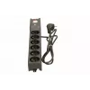 Überspannungsschutz lestar LX 610 G-A – 6 AC-Ausgänge, IEC 320, 1,5 m Kabel, 155 J, 230 V, schwarz