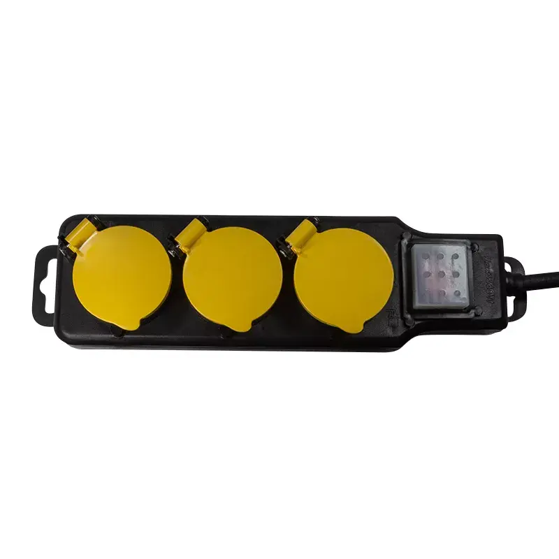 Power Extension LogiLink LPS253 1.5 m 3 AC Outlet Outdoor Schwarz Gelb