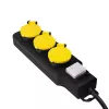 Power Extension LogiLink LPS253 1.5 m 3 AC Outlet Outdoor Schwarz Gelb