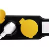 Power Extension LogiLink LPS253 1.5 m 3 AC Outlet Outdoor Schwarz Gelb