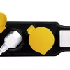 Stromverlängerungskabel LogiLink LPS254 1,5 m 4 AC-Steckdosen Outdoor Schwarz Gelb