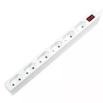 Power Extension LogiLink LPS232 1,5 m 6 AC-Ausgänge Innenbereich Weiß