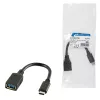 USB-Kabel LogiLink USB C - USB A 0,15m CU0098 Schwarz