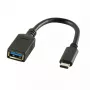 USB-Kabel LogiLink USB C - USB A 0,15m CU0098 Schwarz
