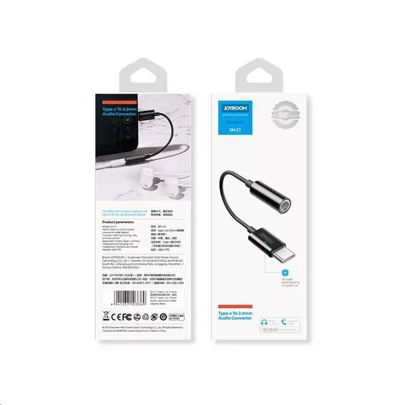 Digitaler Audioadapter Joyroom SH-C1 USB-C auf 3,5 mm – kompakt 5 g