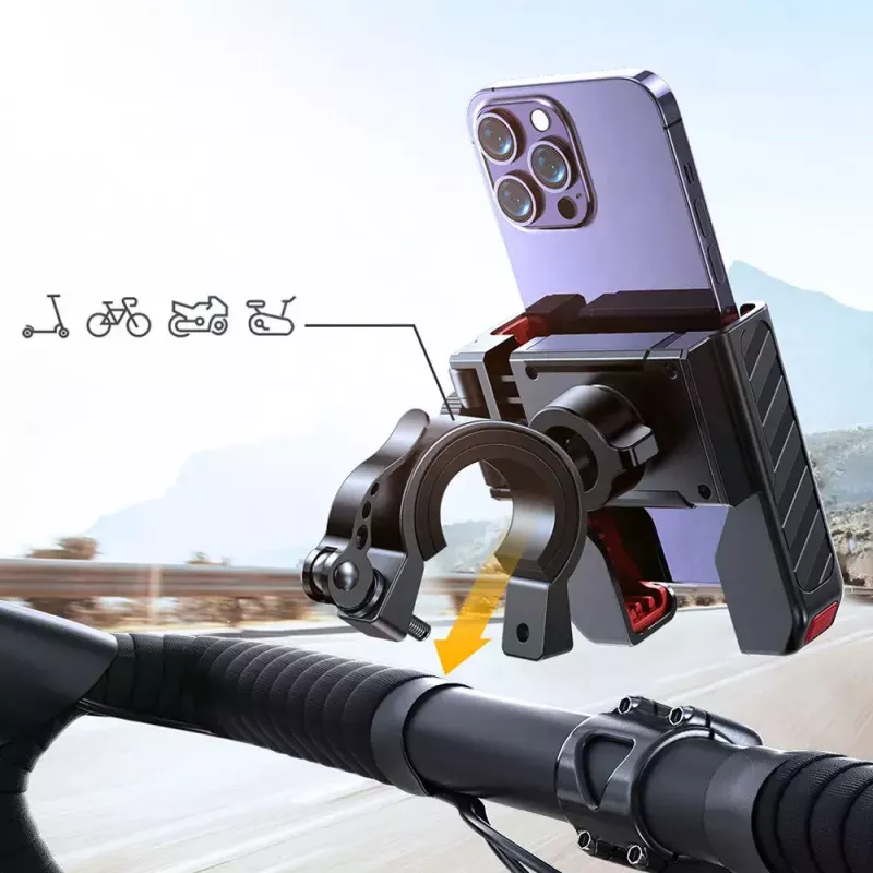 Motorrad-Handyhalterung Joyroom JR-ZS266 verstellbare sichere Klemme für Lenker