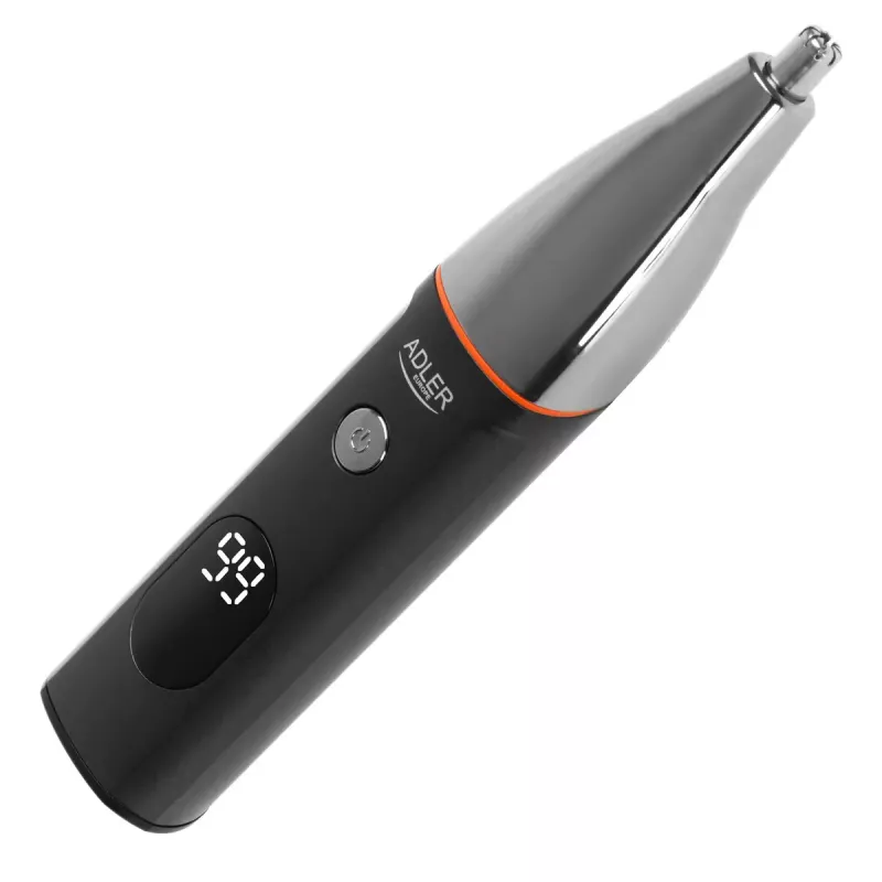 Elektrisches Pflegeset Adler AD 2946 – kabelloser 5-in-1-Herrentrimmer, 4 Längenstufen, 60 Min. Laufzeit, Schwarz/Edelstahl