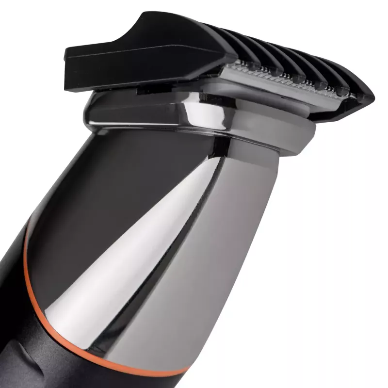 Elektrisches Pflegeset Adler AD 2946 – kabelloser 5-in-1-Herrentrimmer, 4 Längenstufen, 60 Min. Laufzeit, Schwarz/Edelstahl
