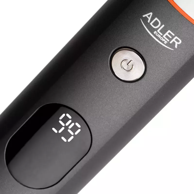 Elektrisches Pflegeset Adler AD 2946 – kabelloser 5-in-1-Herrentrimmer, 4 Längenstufen, 60 Min. Laufzeit, Schwarz/Edelstahl