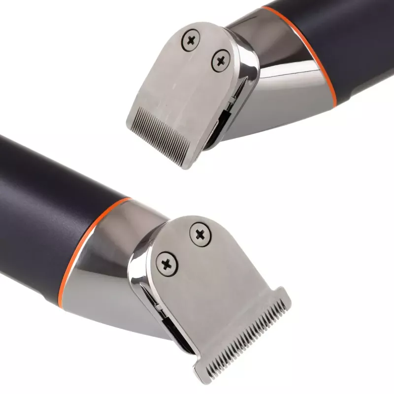 Elektrisches Pflegeset Adler AD 2946 – kabelloser 5-in-1-Herrentrimmer, 4 Längenstufen, 60 Min. Laufzeit, Schwarz/Edelstahl