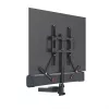 AV-Geräteregal Barkan E850, 1 Fach, schwarz, 565 mm Höhe, 6,5 kg Tragfähigkeit