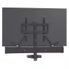 AV-Geräteregal Barkan E850, 1 Fach, schwarz, 565 mm Höhe, 6,5 kg Tragfähigkeit