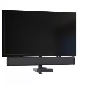 AV-Geräteregal Barkan E850, 1 Fach, schwarz, 565 mm Höhe, 6,5 kg Tragfähigkeit