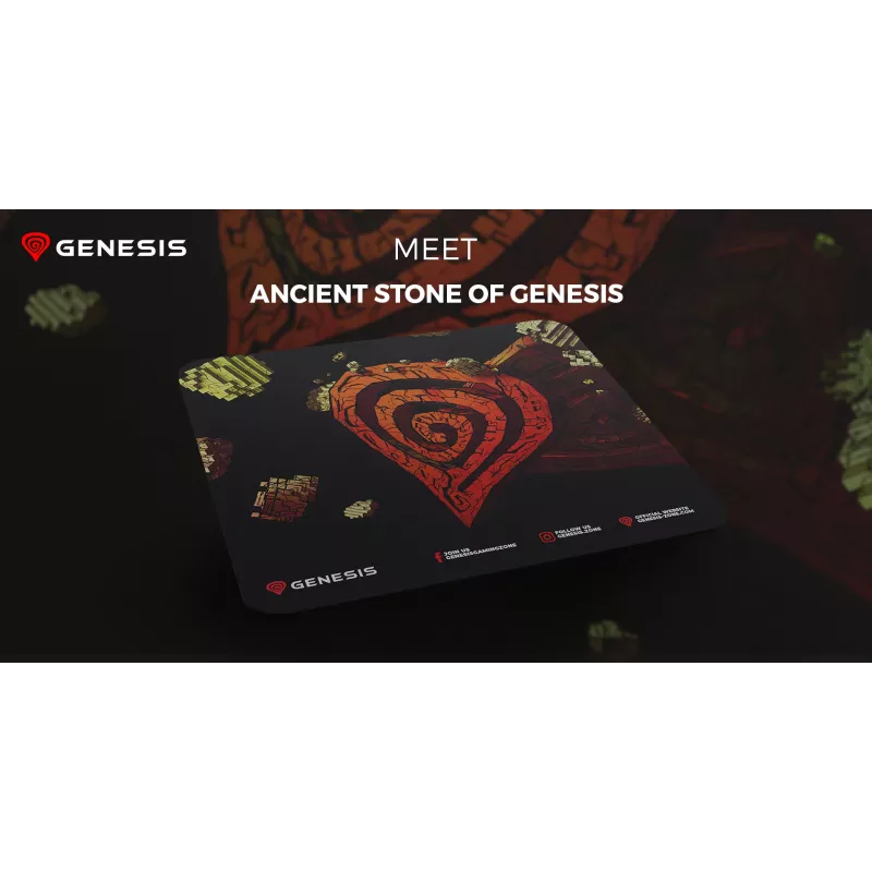 GENESIS Ancient Stone, Mehrfarbig, Bild, Stoff, Gummi, Gaming-Mauspad