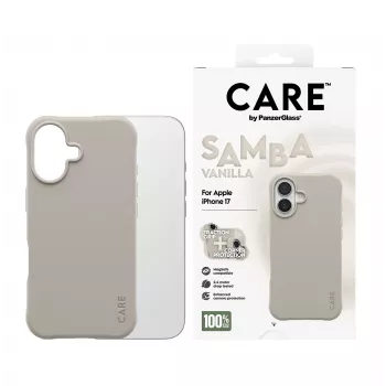 Cover PanzerGlass CARE by modische Hülle Samba Vanilla w. MagSafe iPhone 17