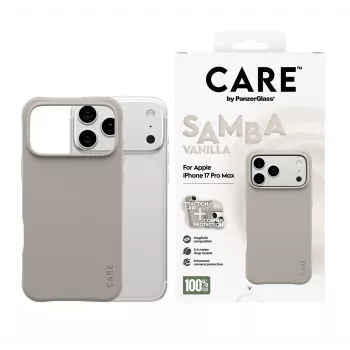 Cover PanzerGlass CARE by Fashionable Case Samba Vanilla mit MagSafe für iPhone 17 Pro Max